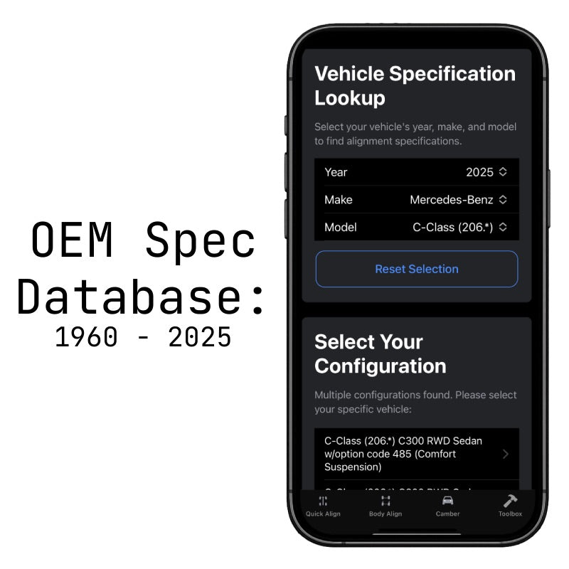 Integrated OEM Spec Database (1960 - 2025)